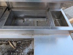 Randell Commercial Stainless Steel Refrigerated Prep Table 2 Doors Food Pans