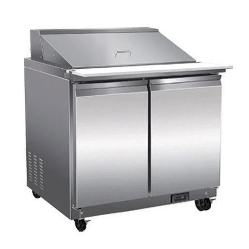 Serv-Ware SP36-12M-HC 36″ 2-Section Mega Sandwich/Salad Prep Table w/ 2 Doors…