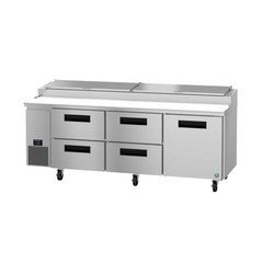 Hoshizaki PR93B-D4 93″ Steelheart Pizza Prep Table w/ Refrigerated Base, 115v