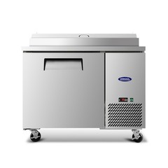 44″ Stainless Steel Commercial Pizza Prep Refrigerator – 11 CuFt Capacity