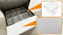 29″ W Refrigerated Single Door Mega Top Sandwich/Salad Prep Table Cooler 12 Pan
