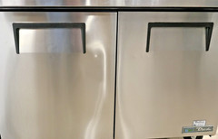 True TSSU-48-18M-B-FGLID-HC 48″ Mega Top Sandwich/Salad Prep Table w/ 2 Doors