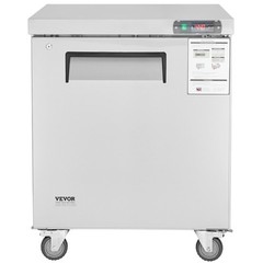 VEVOR 28″ Commercial Frozen Refrigerator Sandwich & Salad Prep Table 7.4 Cu. Ft