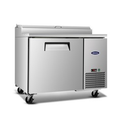 44″ Stainless Steel Commercial Pizza Prep Refrigerator – 11 CuFt Capacity