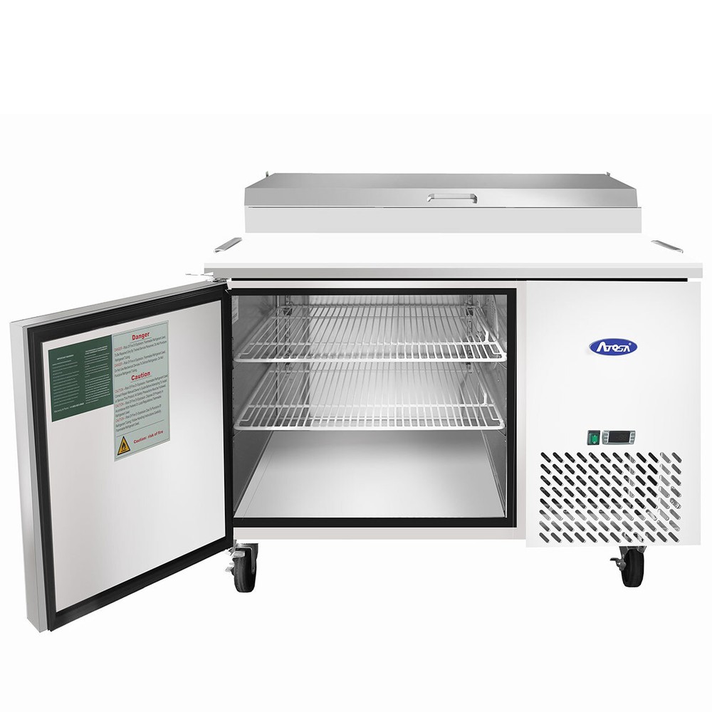 New 1 Door Refrigerated 44″ Pizza Prep Table Cooler MPF8201GR Free Lift Gate