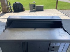 Commercial Stainless Refrigerated Prep Table w/ Raised Rail, 2 Doors