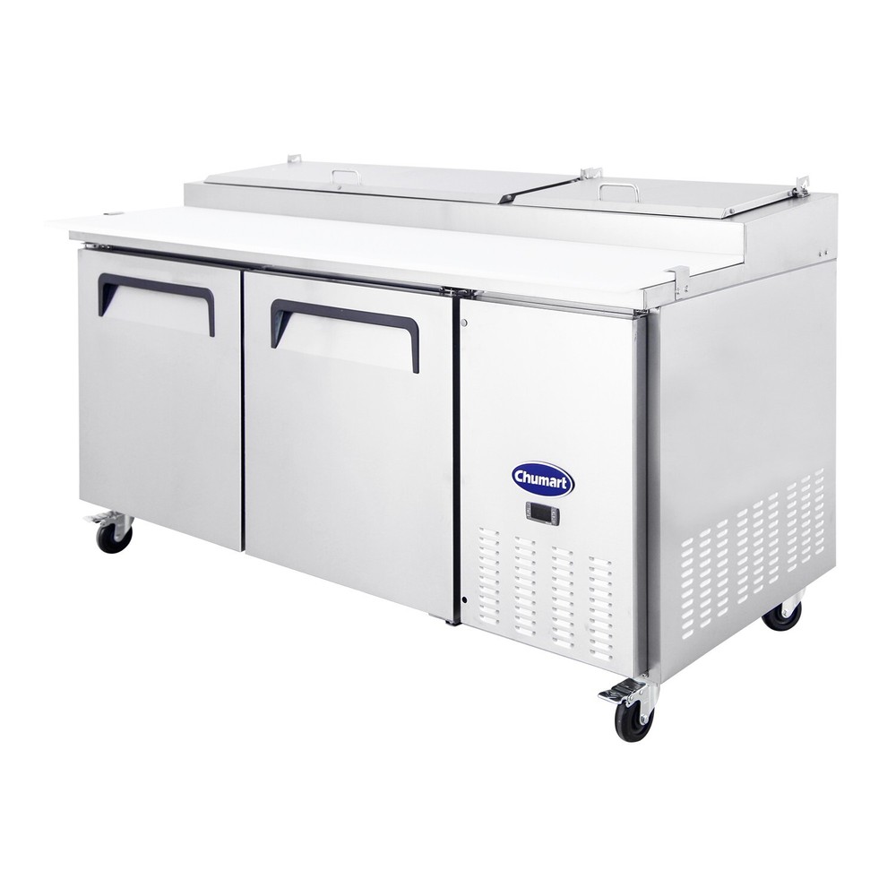 Polarman 67″ Pizza Prep Table with 2 Doors PLM-P67S