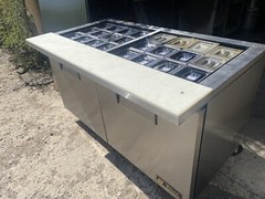 True 60” Mega Top Sandwich Prep Table, Excellent!