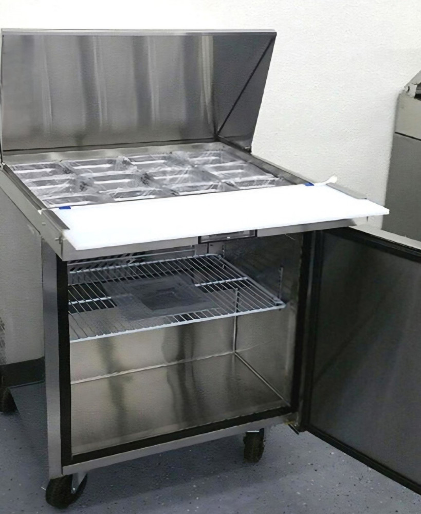 Atosa 1 Door Commercial Refrigerated Prep Table Standard Top