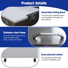 61″ Wide Sandwich Prep Table Commercial Salad Food Refrigerator ETL Certified