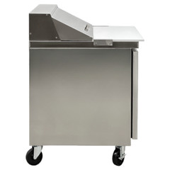 29″ Single Door Refrigerated Food Prep Table 12 Pan Cooler Work Table