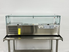 48″ Commercial Refrigerated Prep Table Countertop Salad Fruit Sauce Toppings NSF