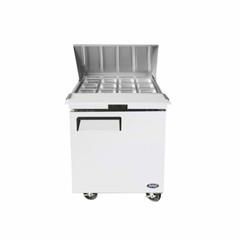 NEW 1 Door 28″ Refrigerated Mega Top Prep Table Cooler NSF Atosa MSF8305GR #2230