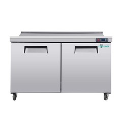 60” Commercial Refrigerated Sandwich & Salad Prep Table Double Door 18 cu.ft.