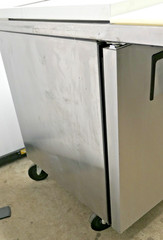 True TSSU-48-18M-B-FGLID-HC 48″ Mega Top Sandwich/Salad Prep Table w/ 2 Doors