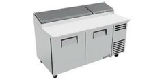 True TPP-AT-67-HC – 2 Solid Door 4 Shelf 67″W Pizza Prep Table