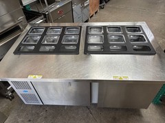 60″ Mega Top Refrigerated Sandwich Topping Prep Station Randell 9040K-513 NSF