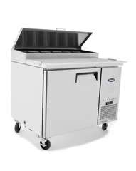 Atosa MPF8201 44″ One Section Reach-In Refrigerated Pizza Prep Table 9.7 cu. ft.