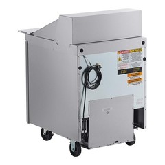 Delfield 27″ 1 Door Mega Top Refrigerated Sandwich Prep Table with 5″ Casters