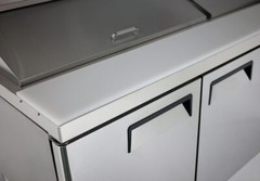 Atosa MSF8308GR, 72” Mega top Sandwich Prep. Table with 30 S/S Pans