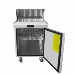 NEW 1 Door 28″ Refrigerated Prep Table Stainless Steel NSF Atosa MSF8301GR #2224