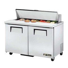 New 48” True TSSU-48-12-HC 2 Door Sandwich Salad Refrigerated Base Prep Table