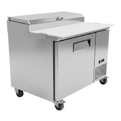 NSF 44″ W Sandwich/Salad Prep Table Cooler 6 Pan Pizza Cooler