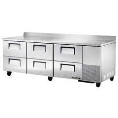True TWT-93D-6-HC 93″ Six Drawered Deep Worktop Refrigerator, 31 Cu. Ft.