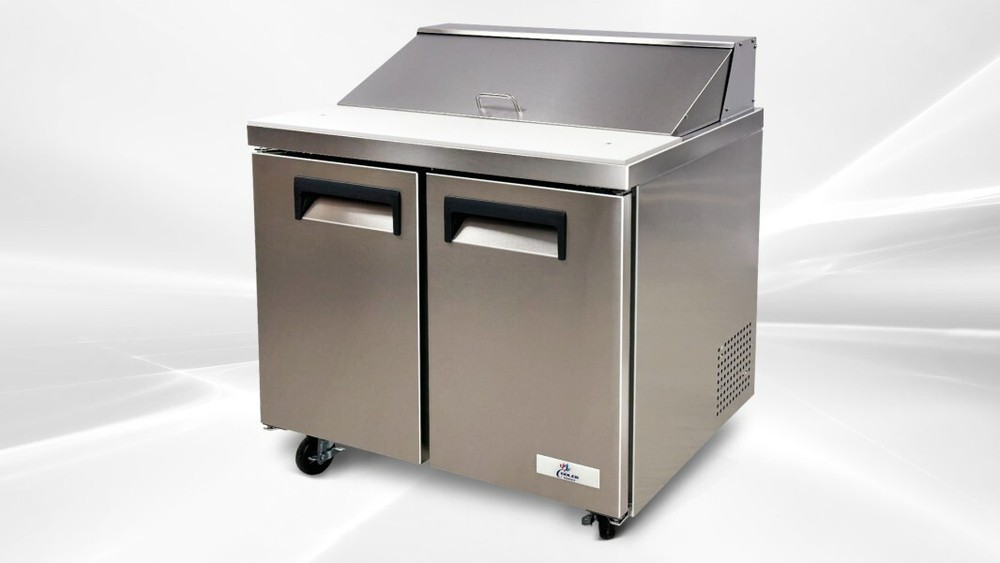 NEW 36″ Commercial Refrigerated Prep Table Cooler Salad Sandwich Pizza NSF ETL