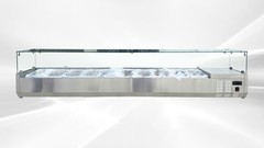 NEW 11 Pan Commercial Refrigerated Prep Table Countertop Salad Fruit Sauce NSF