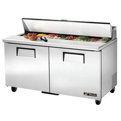 True TSSU-60-16-HC 60″ 2 Door Refrigerated Sandwich / Salad Prep Table