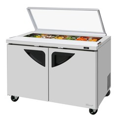 Turbo Air TST-48SD-N-GL 48″ Wide Sandwich Salad Prep Table With Glass Lid