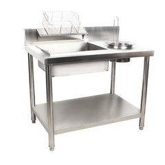 Breading Table Manual Station Chicken Fish Fried Worktop Prep Station Commercial