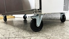 NSF 48″ Two Door Sandwich Salad Prep Table 16 Pan Pizza Food Trailer Cooler 115V