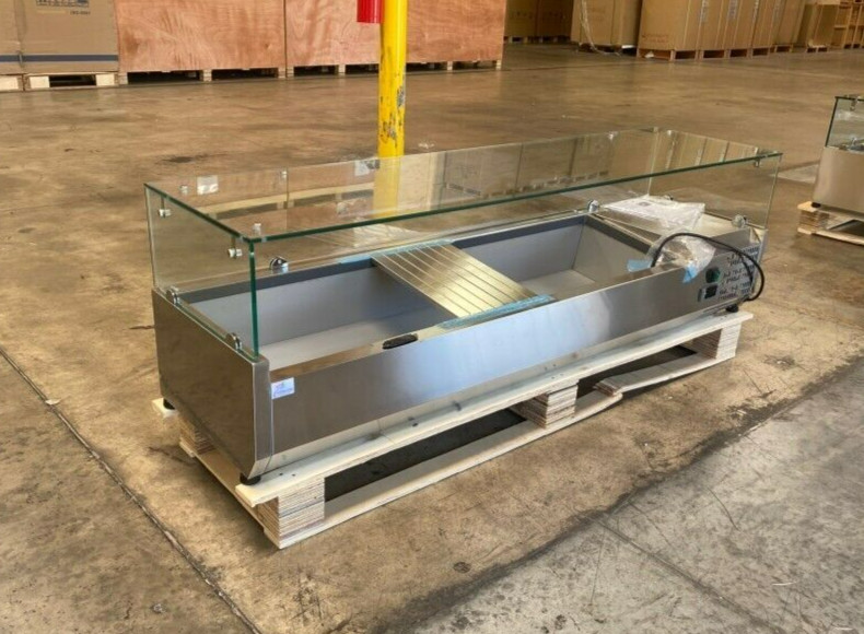 60″ Countertop Refrigerated Prep Cooler Table Stainless Steel Sandwich NSF