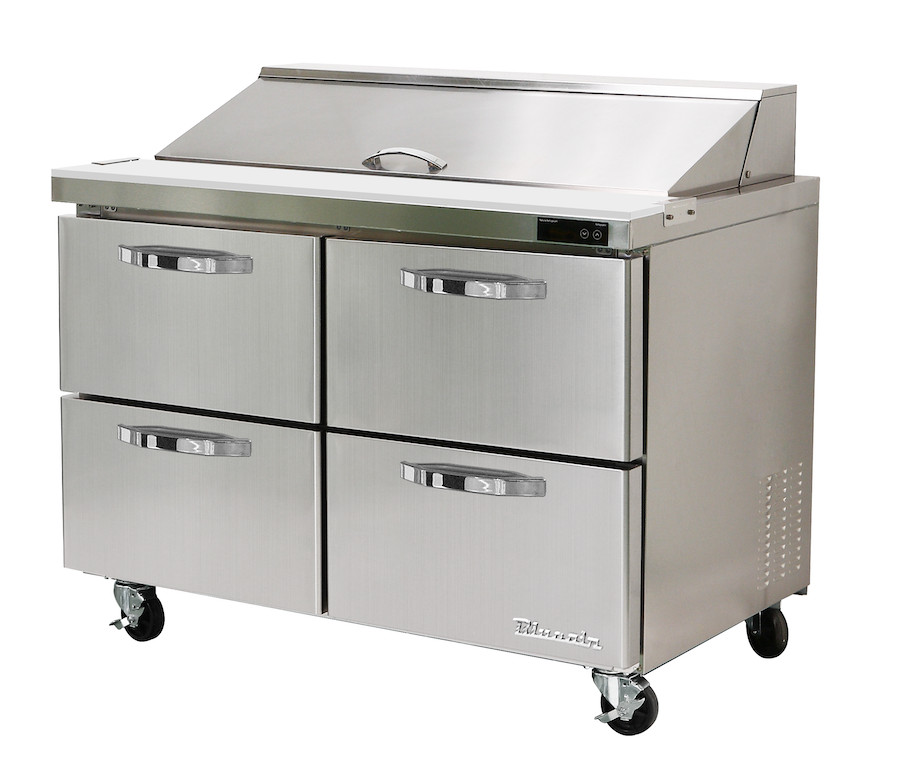 Blueair Four Drawer 60″ Refrigerated Sandwich/Salad Prep Table, BLPT60-D4-HC