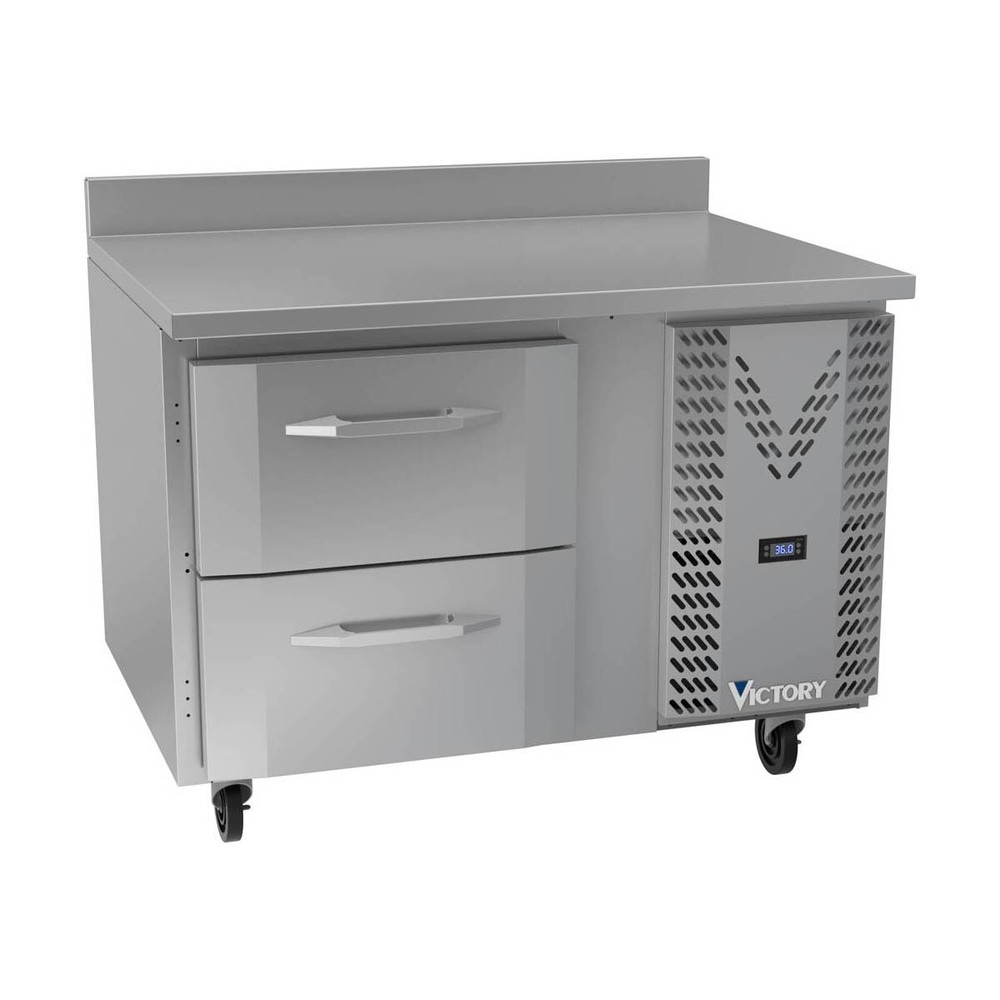 Victory VWRD46HC-2 46″ One-Section Worktop Refrigerator w/ 2 Drawers, 10.8 cu…