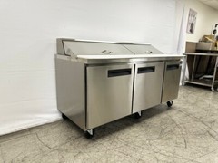 NEW 72″ Commercial Prep Table Refrigerator Standard Top Sandwich Salad Pizza NSF