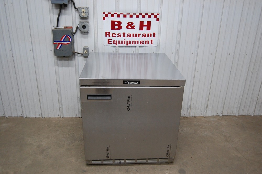 Delfield 32″ Under Counter Stainless 1 Dr Refrigerator Cooler 4432N – Never Used