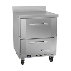 Victory VWRD27HC-2 27″ One-Section Worktop Refrigerator w/ 2 Drawers, 6.15 cu…