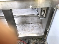 48” used 2 Door Commercial Refrigerated Sandwich Prep Table Works need Repairs