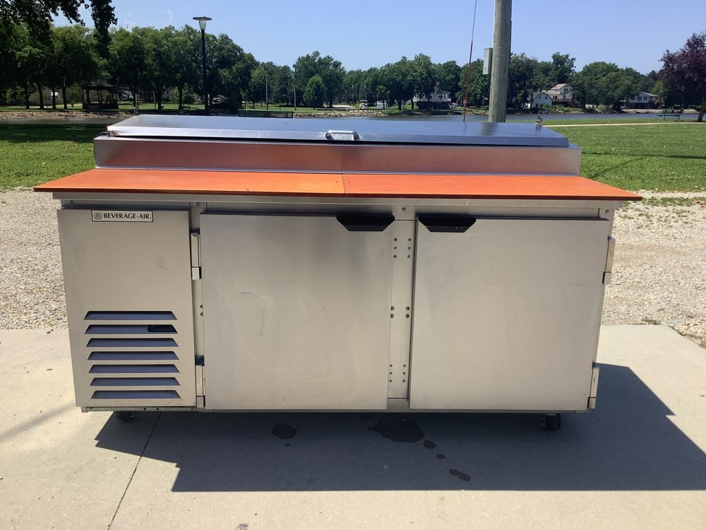 Sandwich Pizza Prep Table Beverage Air DP67HC 120V 1ph TESTED