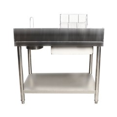Breading Table Manual Station Chicken Fish Fried Worktop Prep Station Commercial