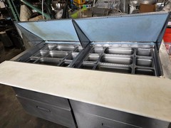 Delfield D4460N-30M 60″ 4 Drawer Mega Top Refrigerated Sandwich Prep Table 24pan