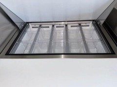 36″ 15 Pan Two Section Mega Top Sandwich/Salad Prep Table Cooler NSF SP36-12M-HC