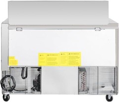 48” Commercial Refrigerated Salad Sandwich Prep Table 2 Doors 13.8 cu.ft ETL