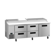 Hoshizaki PR93B-D4 93″ Steelheart Pizza Prep Table w/ Refrigerated Base, 115v