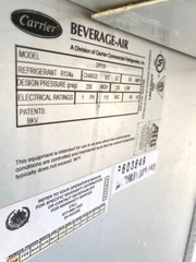 Prep Table/ Beverage Air DP119 Pizza Prep Table/ 4 Doors/ 119″ New Compressor