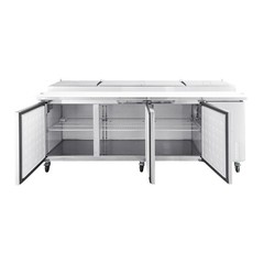 Polarman 93″ Pizza Prep Table with 3 Doors PLM-P93S
