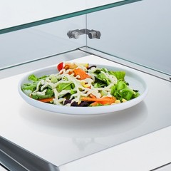VEVOR Countertop Refrigerated Salad Pizza Prep Station 135 W Glass Guard ETL